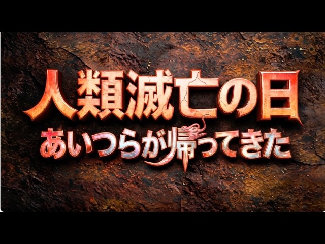 人類滅亡の日あいつらが帰ってきたのタイトルビジュアル